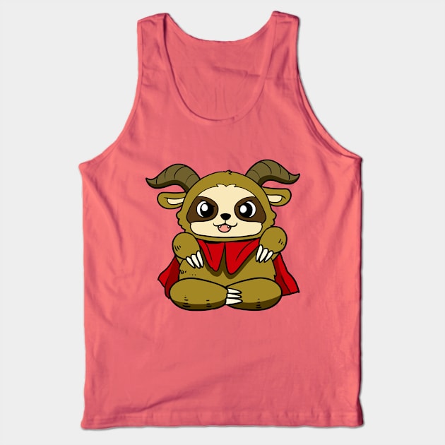 Krampus Sloth Tank Top by WildSloths